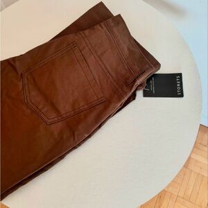 Storets Brown leather pants